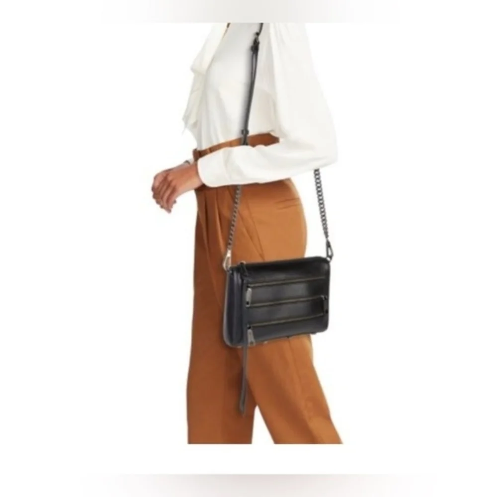Mini 5 Zip Crossbody With Zipper Details - Picture 2 of 15